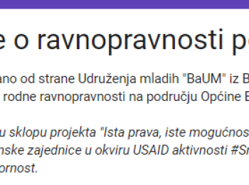 Istraživanje o ravnopravnosti polova